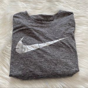 Gray Nike Long Sleeve Top